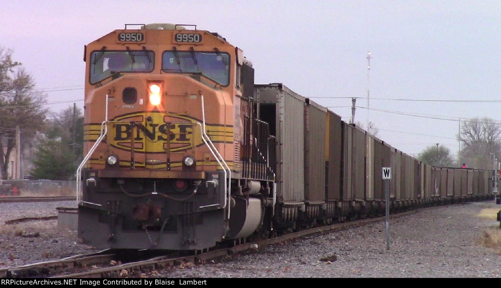 BNSF coal train DPU